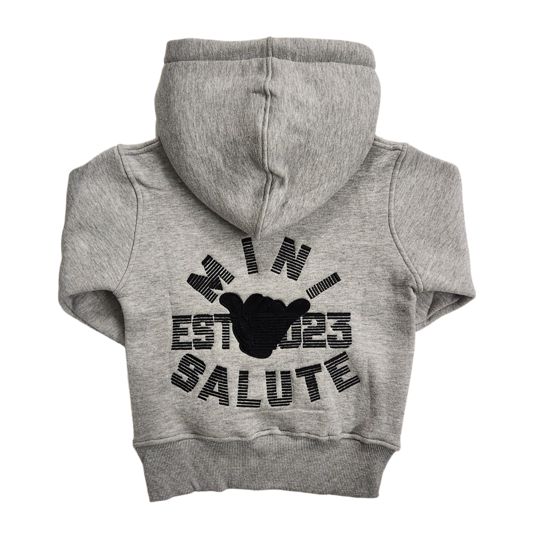 Kids Grey Mini Salute Tracksuit