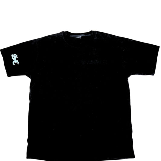 Black Old English Tee