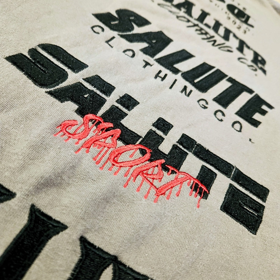 Grey Salute Logo Tee